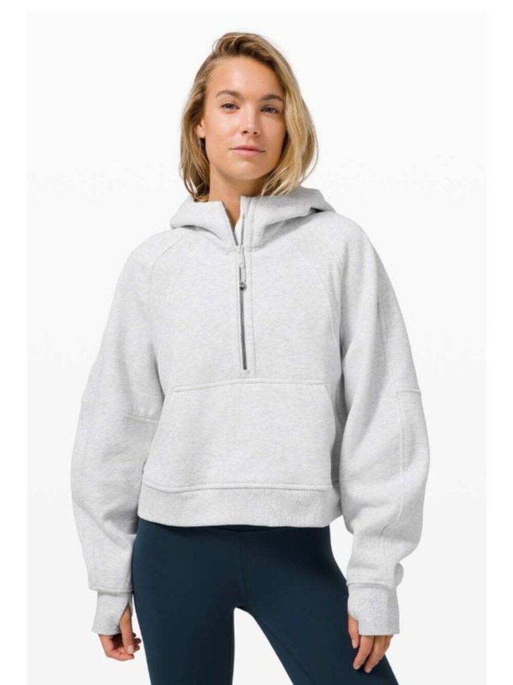 lululemon Scuba Oversized 1/2 Zip Hoodie Gray XL/XXL Oversized Pullover